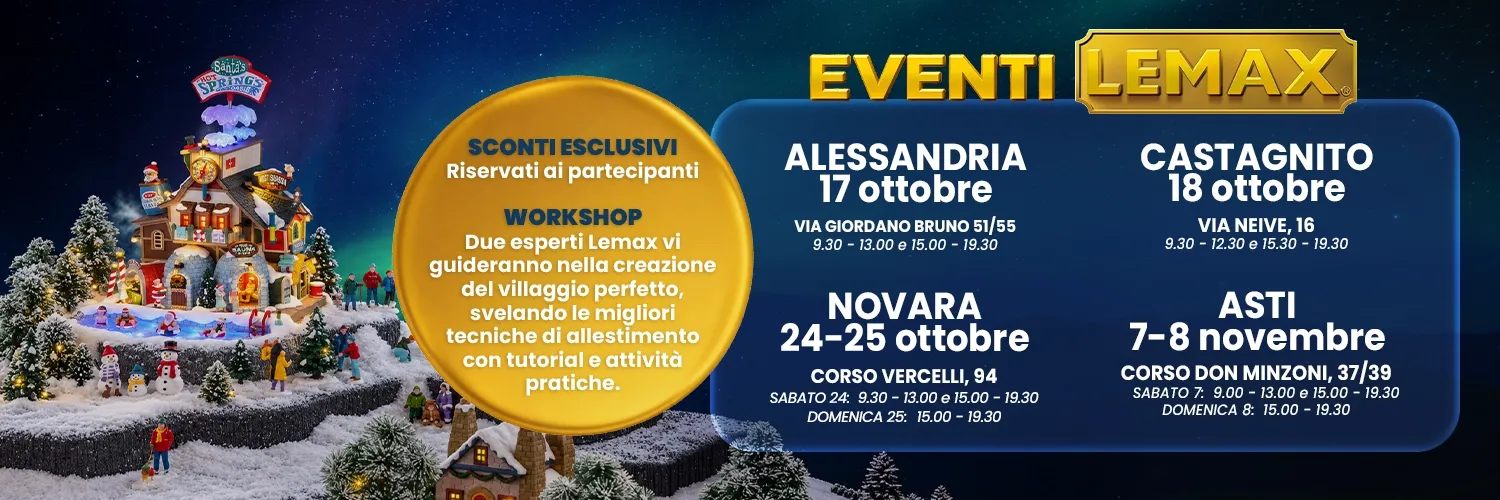 Inaugurazione Villaggi Lemax 